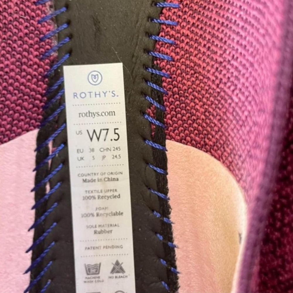 Rothy's Fig Python Retired The Point Flat 7.5 - image 5